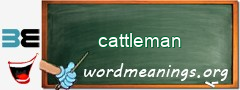 WordMeaning blackboard for cattleman